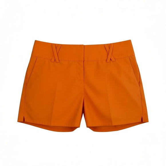 adidas Women's Golf Vibrant Orange Athletic Shorts - Picture 2 of 2